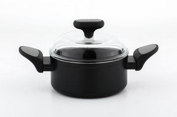 Каструля з кришкою з антипригарним покриттям, 1,5 л, 16 см, NOIS Salto Silver для всіх типів плит 830805 фото