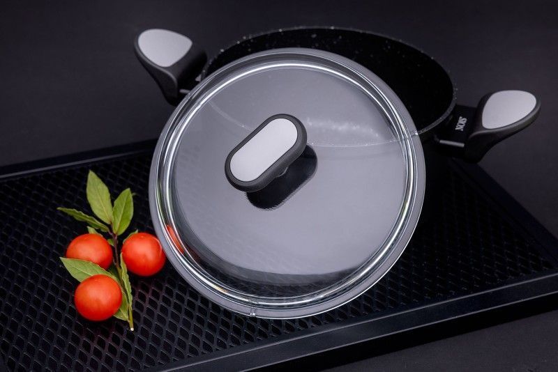 Каструля з кришкою з антипригарним покриттям, 2 л, 18 см, NOIS Salto Silver для всіх типів плит 830812 фото