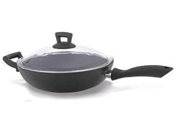 Сковорідка Wok з антипригарним покриттям, 28 см, 3,5 л, NOIS Salto, зі скляною кришкою 830249 фото