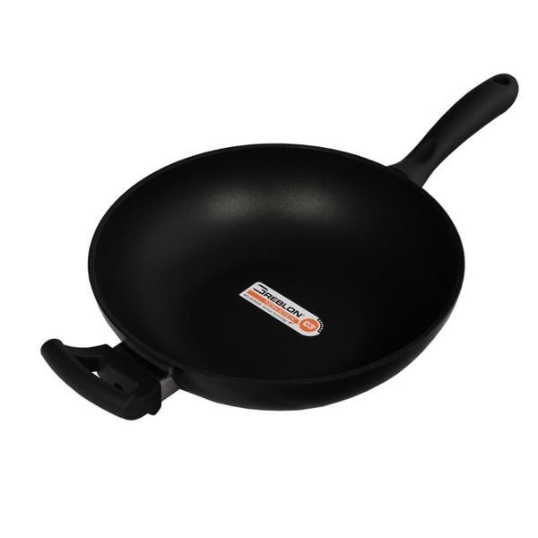Сковорідка Wok з антипригарним покриттям, 28 см, 3,5 л, NOIS Salto, зі скляною кришкою 830249 фото