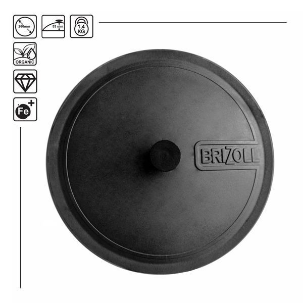 Кришка чавунна &Oslash; 260 мм BRIZOLL A260K фото