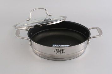 Сотейник з антипригарним покриттям, 24 см, 2.5 л, GIPFEL GALA, для всіх видів плит 1278 фото